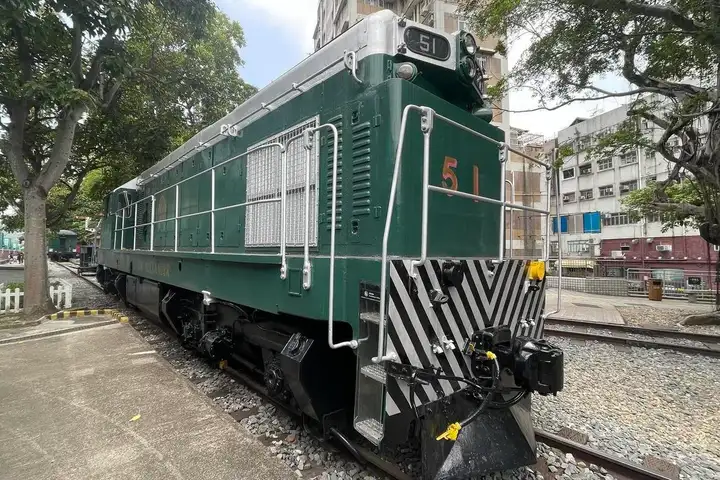 The diesel locomotive Sir Alexander, at the Hong Kong Railway Museum.
